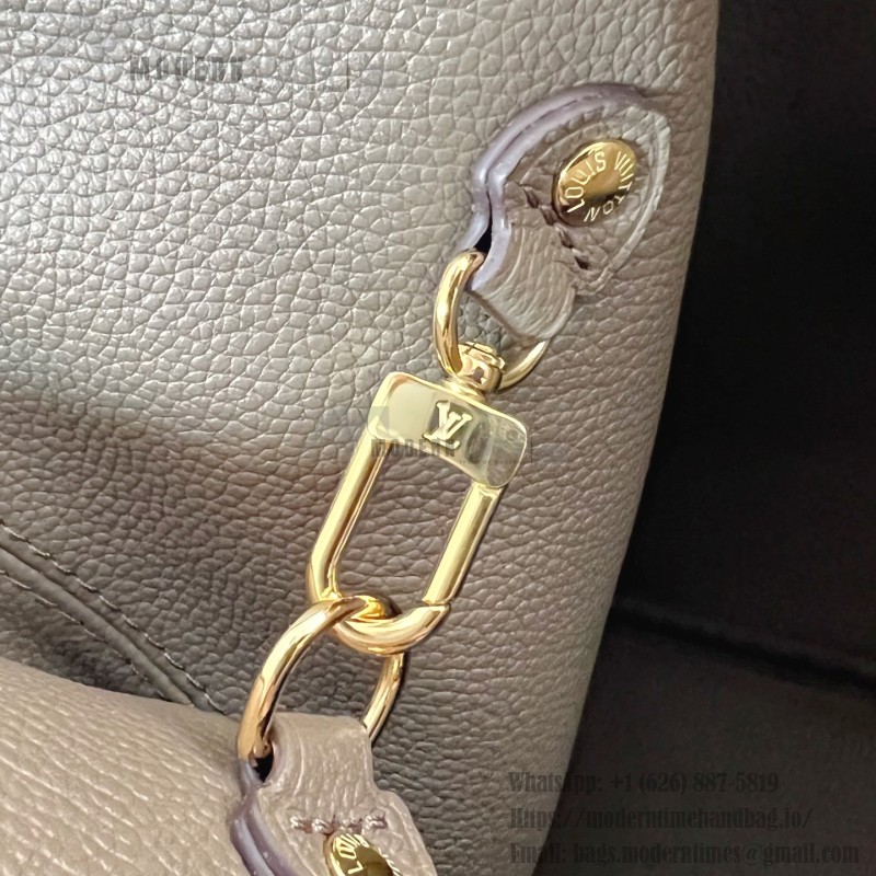 Louis Vuitton Neverfull Inside Out Medium Bag M25664 in Canvas and Leather with Cowhide Leather Trims and Elegant Metallic Hardware
