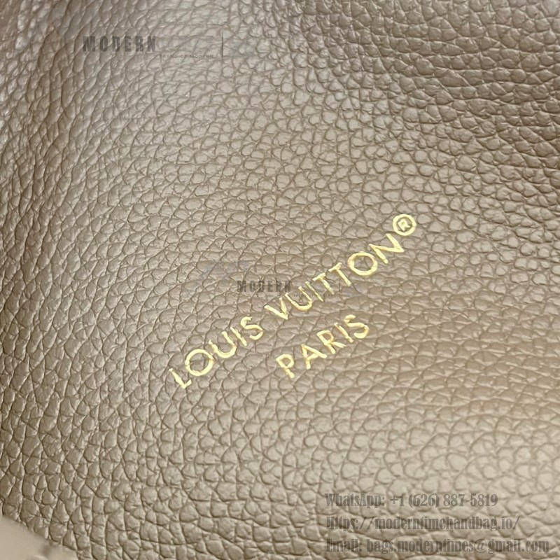 Louis Vuitton Neverfull Inside Out Medium Bag M25664 in Canvas and Leather with Cowhide Leather Trims and Elegant Metallic Hardware