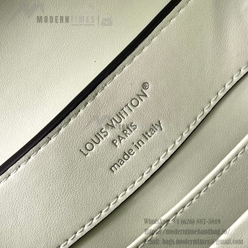 Louis Vuitton Capucines N93163 in White and Pink Crocodile Leather with Monogram Flower Pattern and Metallic Accents