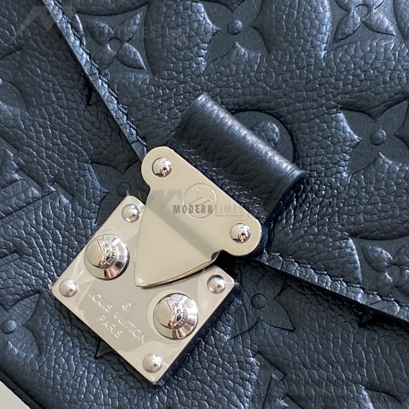 Louis Vuitton Pochette Métis East West M26456 in Monogram Empreinte with S-lock, Gradient Silk Print, and Chain Shoulder Strap