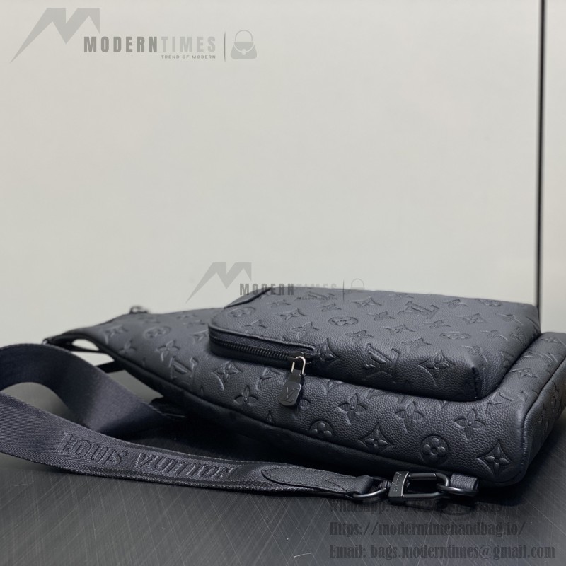 Louis Vuitton Duo Slingbag Black Monogram Shadow Leather