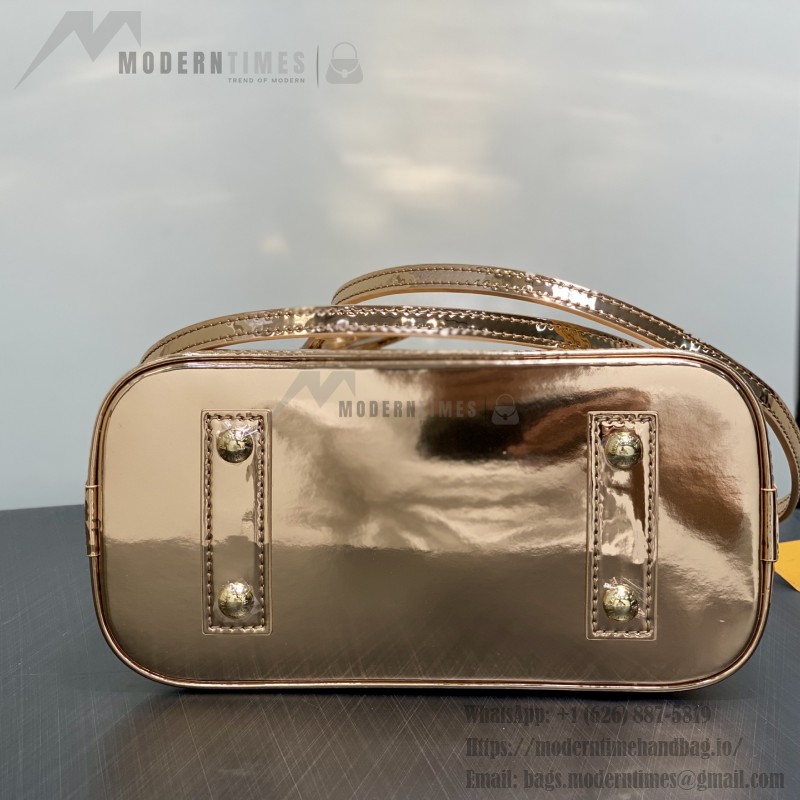 Louis Vuitton Alma BB Bag Gold Mirror Silver Patent Leather