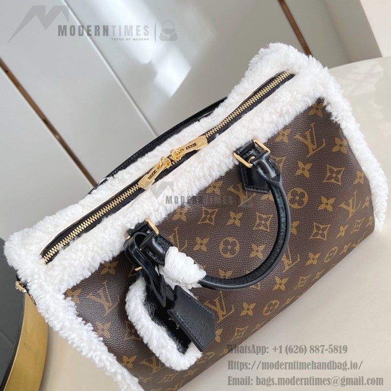 Louis Vuitton M26326 Speedy Soft 30 Teddy Handbag Front View