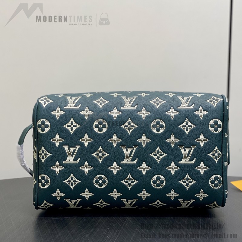 Louis Vuitton Dopp Kit Green Monogram Shadow Leather