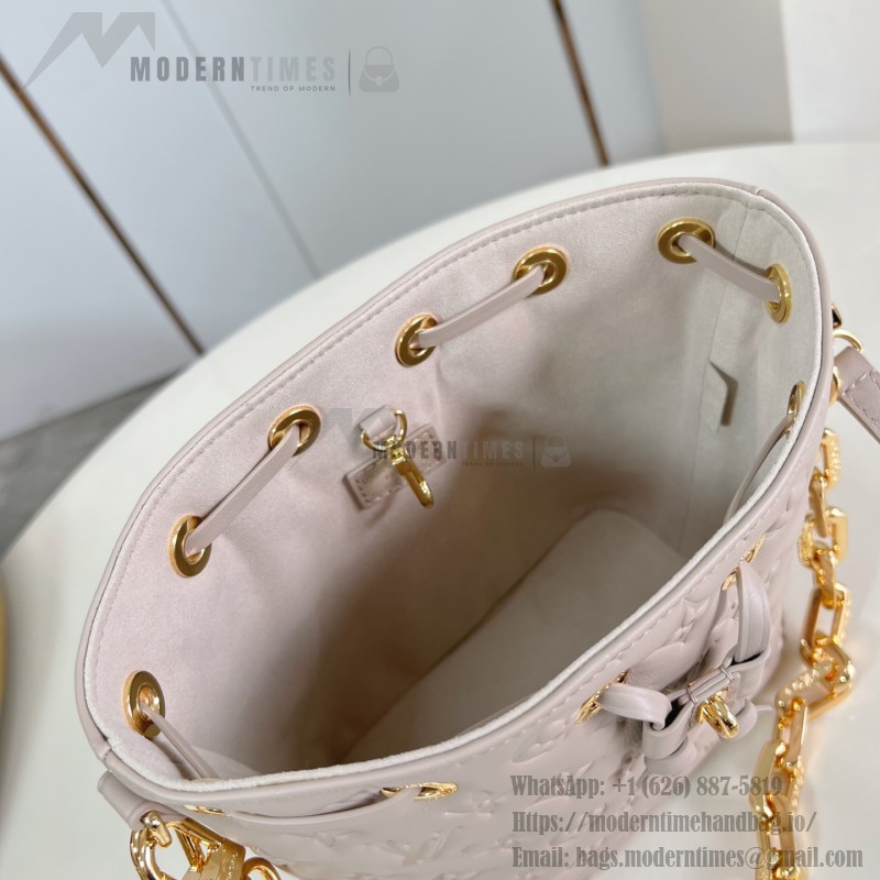 Louis Vuitton M26216 Black & M26530 Pink Coussin Bucket Bag Front View