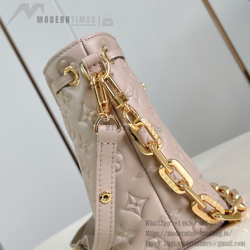 Louis Vuitton M26216 Black & M26530 Pink Coussin Bucket Bag Front View