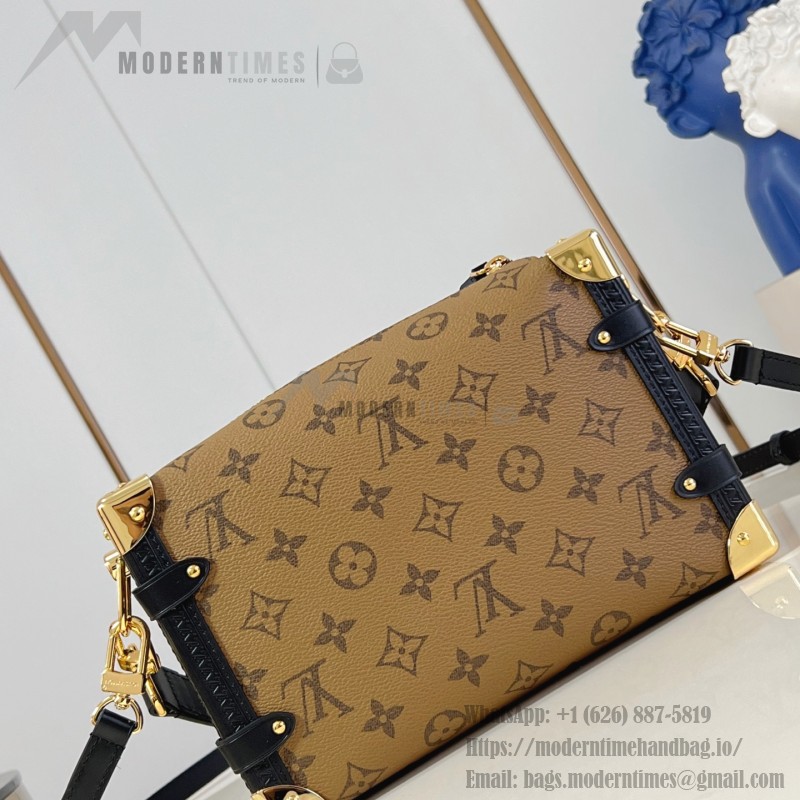 Louis Vuitton Side Trunk Small Handbag Monogram Reverse Canvas