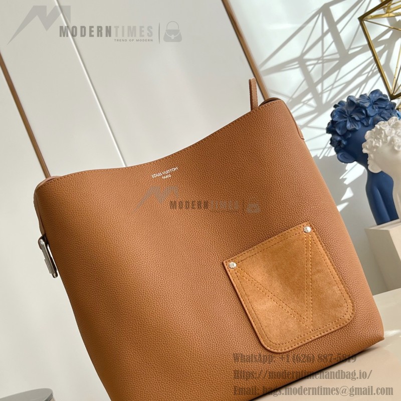 Louis Vuitton Verso Hobo Handbag LV Touch Leather