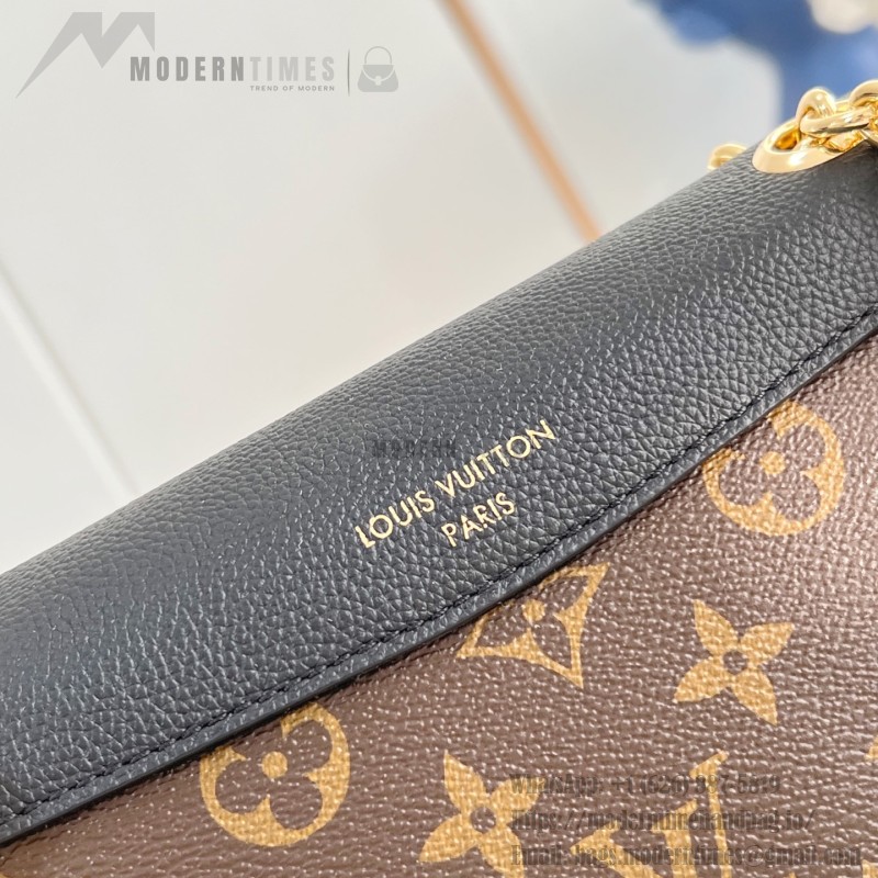 Louis Vuitton Saint Germain BB Handbag with Monogram Canvas and Gold Chain