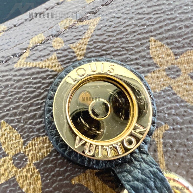 Louis Vuitton Saint Germain BB Handbag with Monogram Canvas and Gold Chain