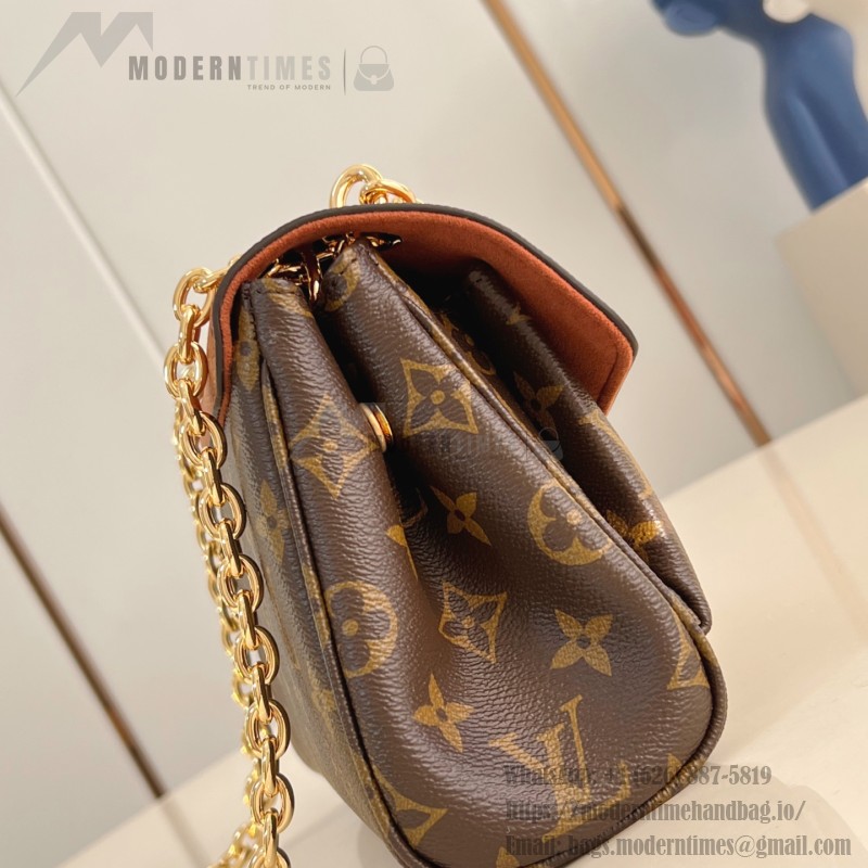 Louis Vuitton Saint Germain BB Handbag with Monogram Canvas and Gold Chain