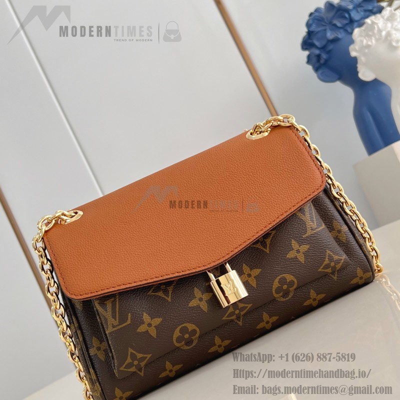 Louis Vuitton Saint Germain BB Handbag with Monogram Canvas and Gold Chain