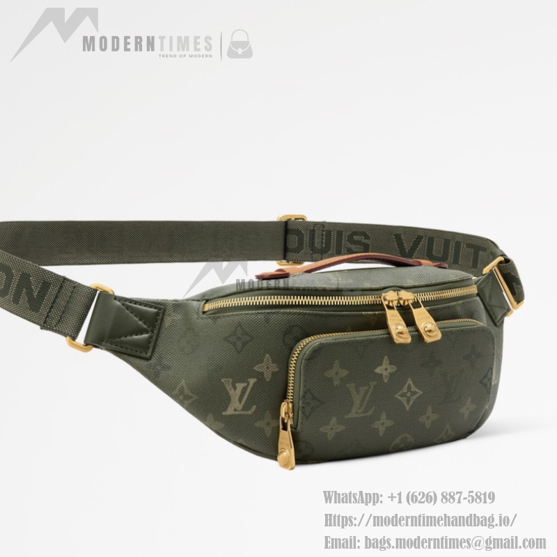 Louis Vuitton Rush Waist Bag M26933 Military Green Front View