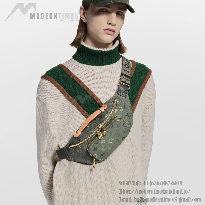 Louis Vuitton Rush Waist Bag M26933 Military Green Front View