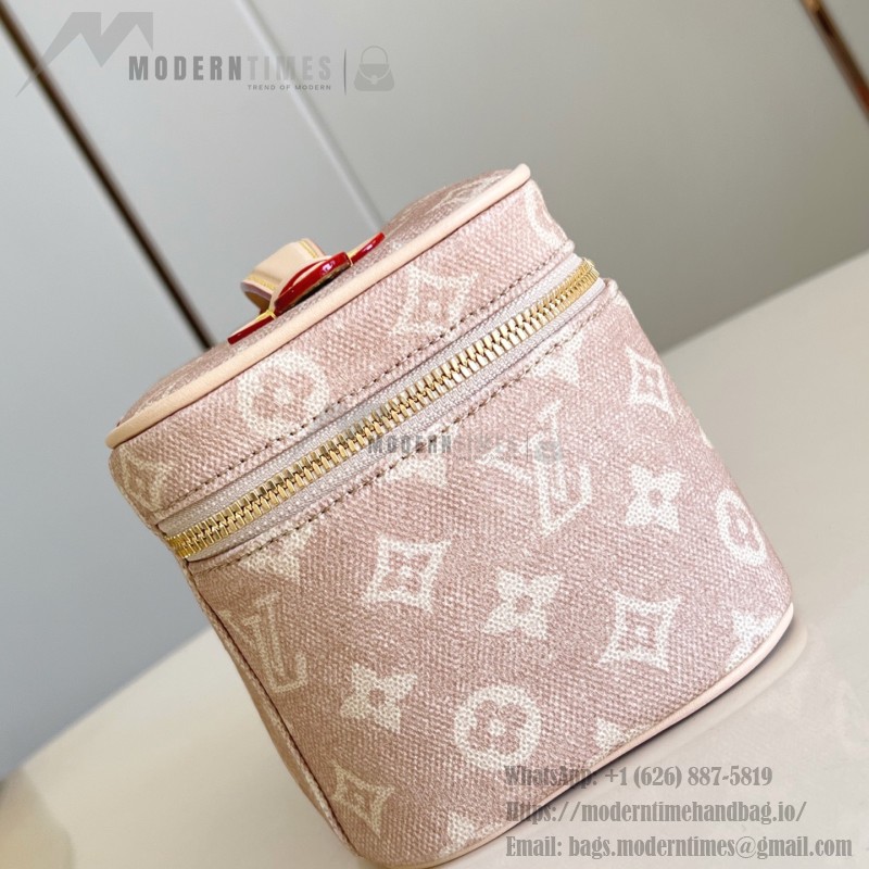Louis Vuitton Nice Mini Cosmetic Pouch in Meowgram Canvas with Cat-shaped Zipper Pull