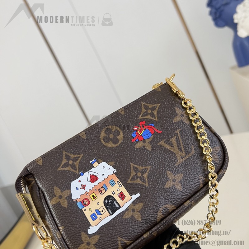 Louis Vuitton Mini Pochette Accessories Vivienne Winter Holiday Collection Handbag