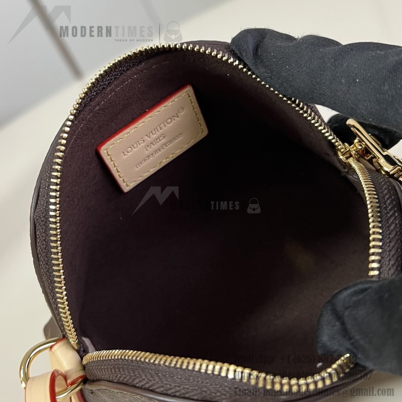 Louis Vuitton Cosmetic Coin Purse Monogram Canvas with Leather Trim