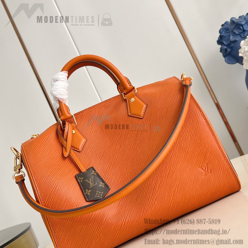 Louis Vuitton Speedy Soft 30 Epi Leather with Monogram Canvas Lining