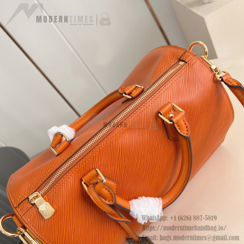 Louis Vuitton Speedy Soft 30 Epi Leather with Monogram Canvas Lining