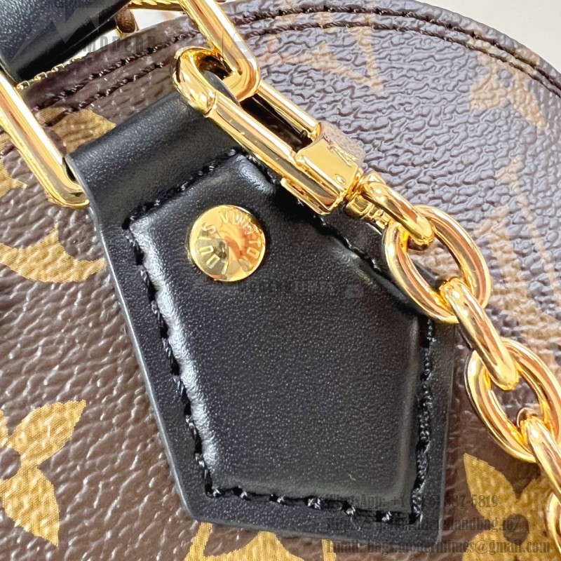 Louis Vuitton Alma BB Bag Monogram Canvas with Leather Trimmings and Metallic Corners