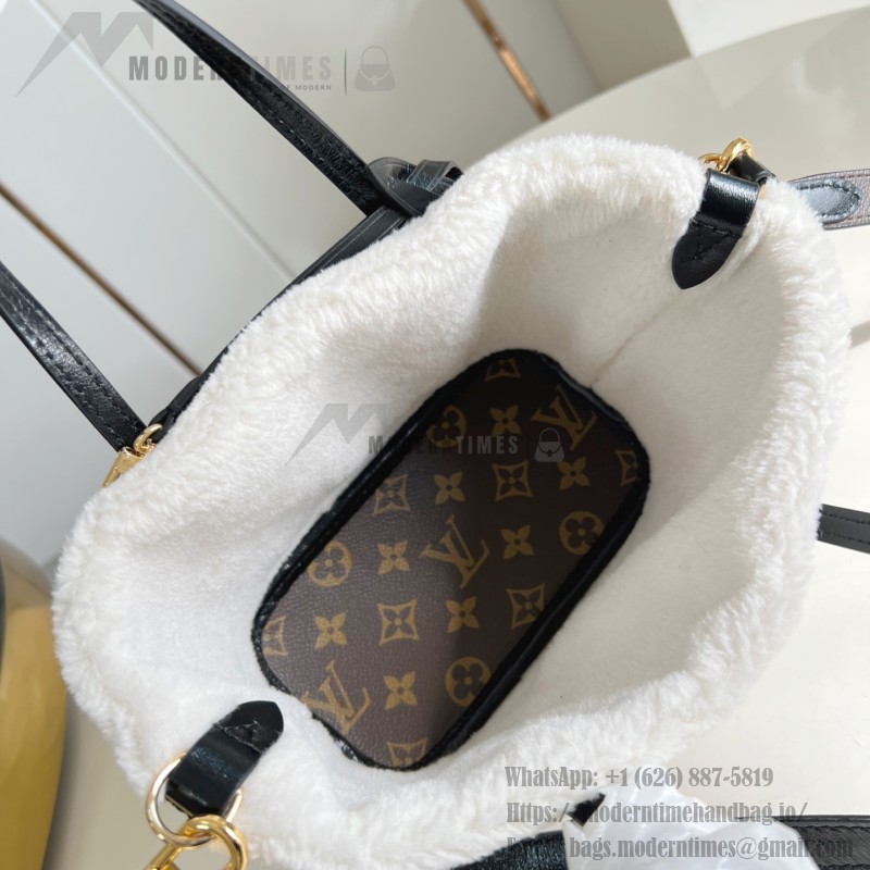 Louis Vuitton Neverfull Bandoulière Inside Out BB Handbag - Monogram Canvas with Wool Leather