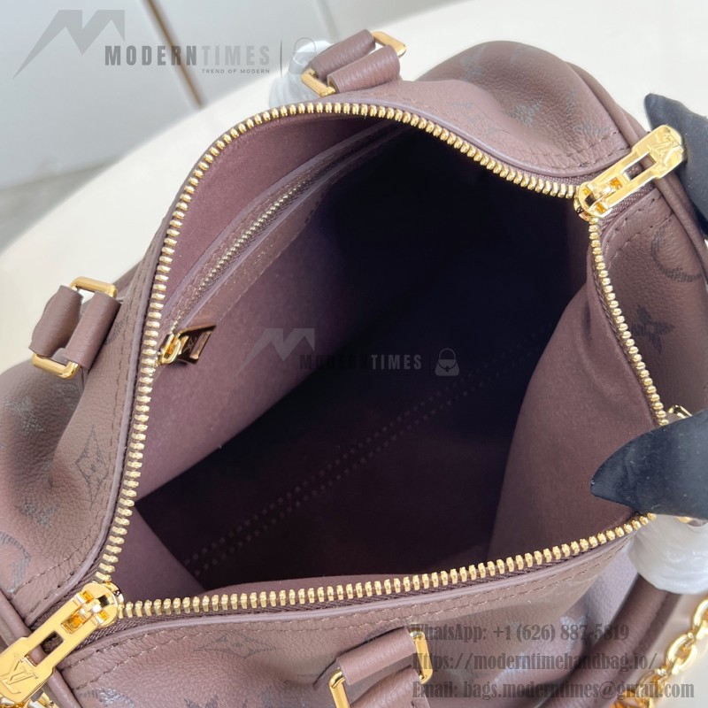 Louis Vuitton Speedy Bandoulière 25 Handbag – Monogram Floral Chain Strap