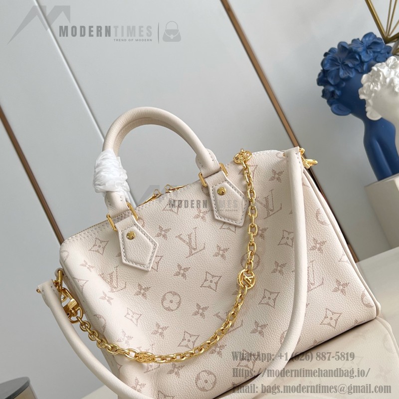 Louis Vuitton Speedy Bandoulière 25 Handbag – Monogram Floral Chain Strap