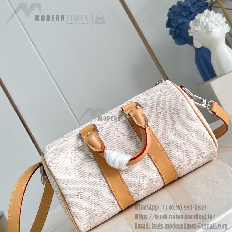 Louis Vuitton Keepall Bandoulière 25 Monogram Heritage Bag with Colorful Lining