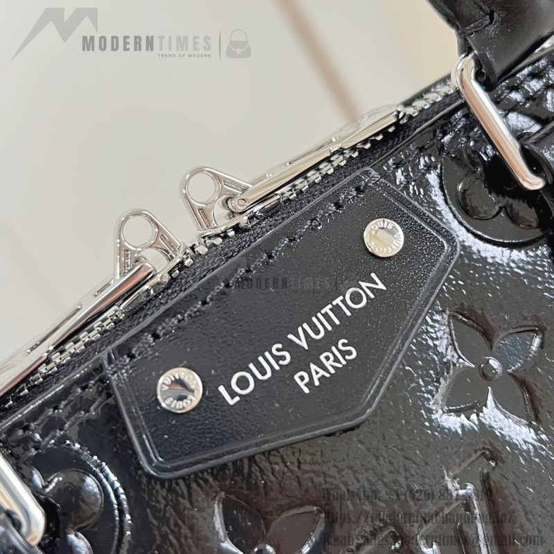 Louis Vuitton Alma BB M27812 Monogram Saga Bag with Chunky Chain and S-lock