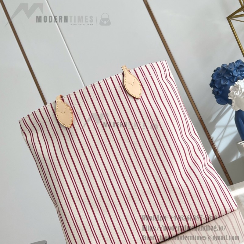 Louis Vuitton Carry It M15121 Cotton Canvas Bag with Hand-Drawn LV Label and Cat-Print Lining