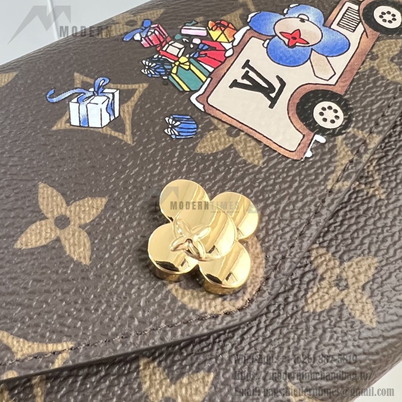 Louis Vuitton Vivienne Winter Holiday Sarah Wallet with Vivienne Button