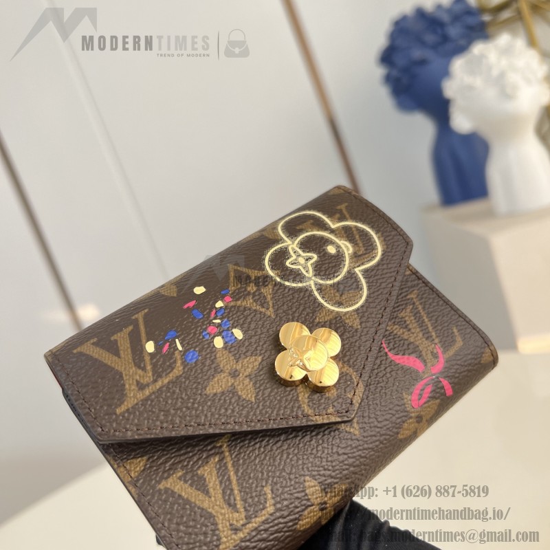Louis Vuitton Vivienne Winter Holiday Sarah Wallet with Vivienne Button