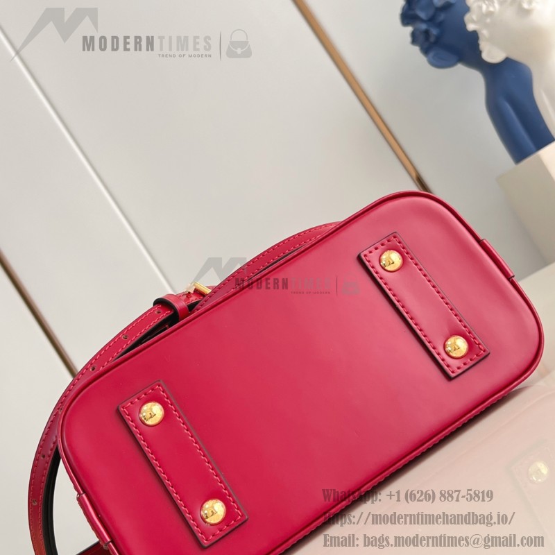 Louis Vuitton Alma BB Epi Leather Handbag with Monogram Jacquard Strap