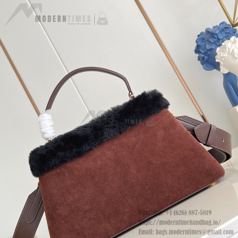 Louis Vuitton Cozygram Capucines MM Soupe Ski Edition Suede Handbag