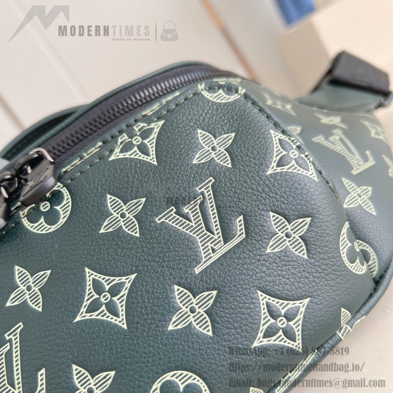 Louis Vuitton Rush Monogram Shadow Leather Waist Bag with Adjustable Strap