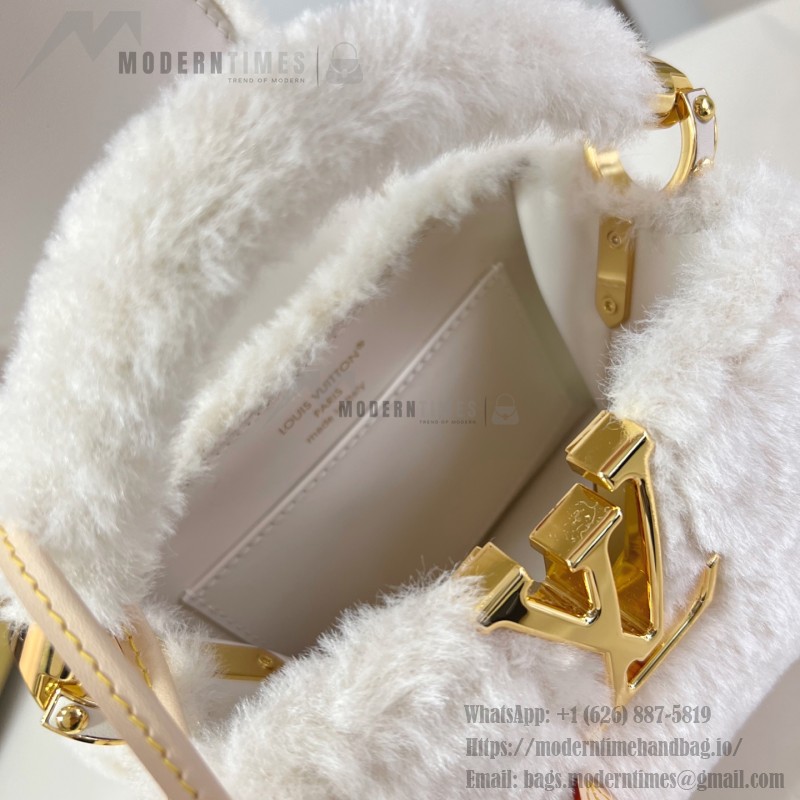 Louis Vuitton Capusnow Bag with Removable Pom-Pom Charms