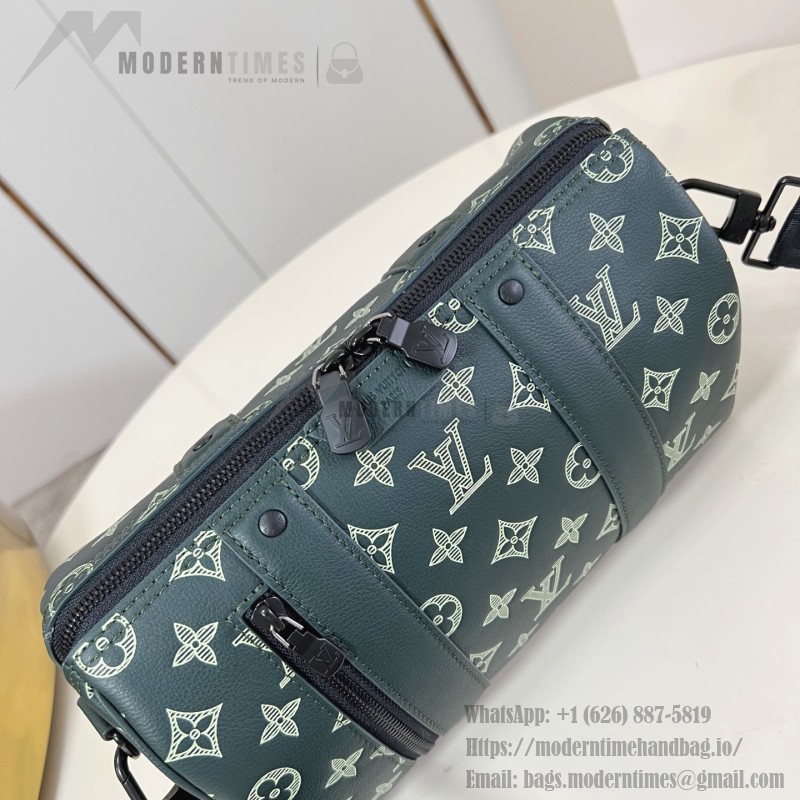 Louis Vuitton City Keepall Monogram Shadow Leather Bag M27184