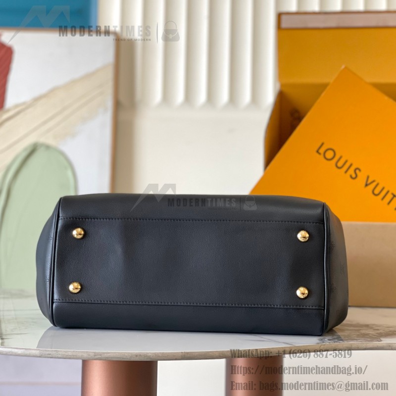 Louis Vuitton Vendôme Bag with Monogram Lock and Satin Finish Calf Leather