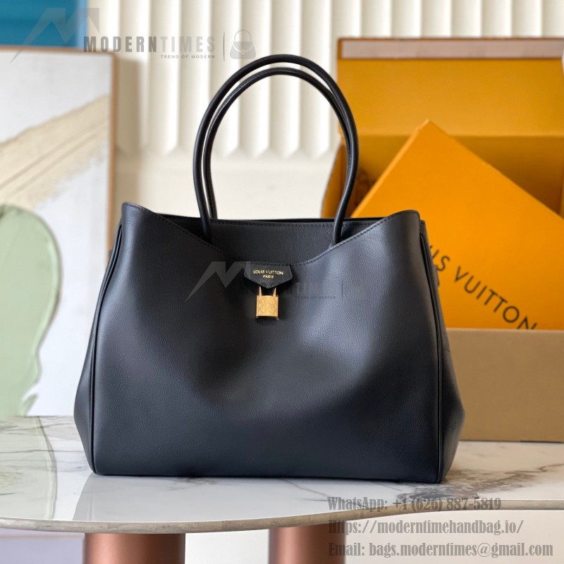 Louis Vuitton Vendôme Bag with Monogram Lock and Satin Finish Calf Leather