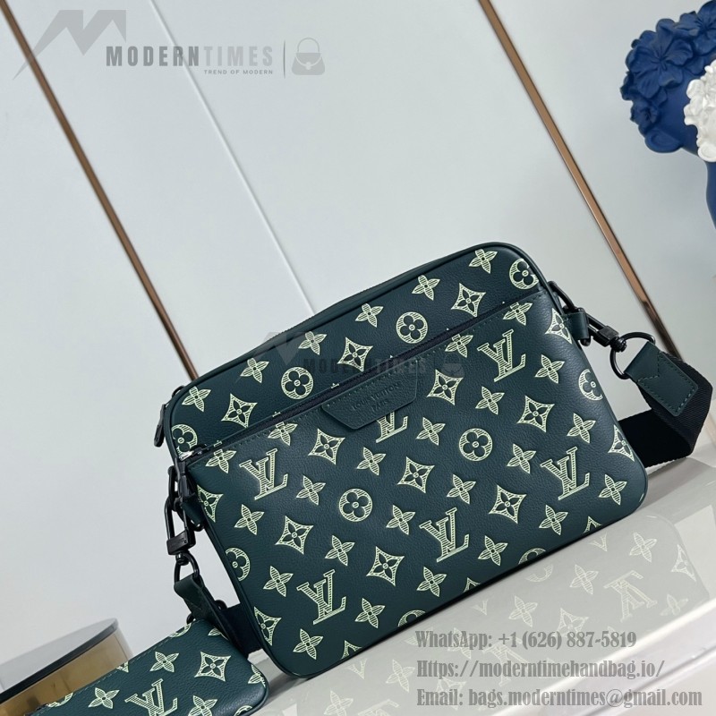 Louis Vuitton Trio Messenger Bag with Monogram Shadow Embossed Calf Leather