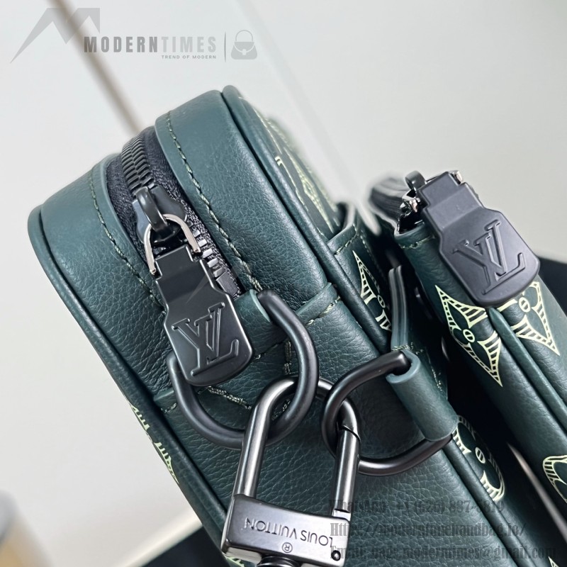 Louis Vuitton Trio Messenger Bag with Monogram Shadow Embossed Calf Leather