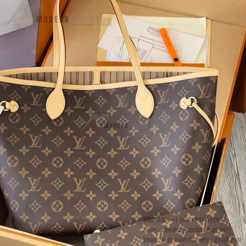 Louis Vuitton Neverfull MM M46975 Monogram replica tote