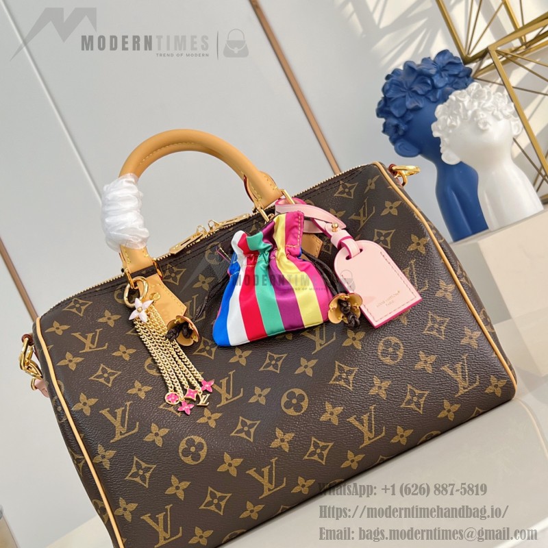 Louis Vuitton Speedy Soft 30 Crafty Monogram handbag front view