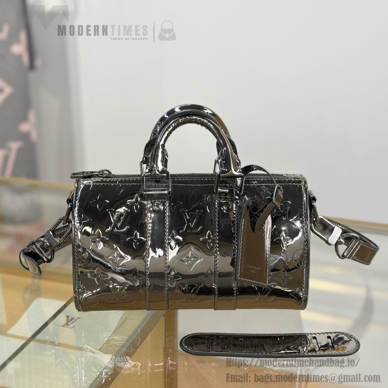 Louis Vuitton KEEPALL BANDOULIÈRE 25 M26903 Silver Gold Replica Handbag