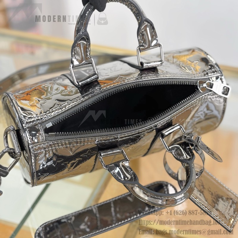 Louis Vuitton KEEPALL BANDOULIÈRE 25 M26903 Silver Gold Replica Handbag