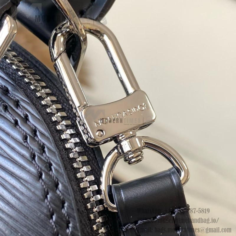 Louis Vuitton Alma BB M14433 Epi Leather handbag with embroidered jacquard shoulder strap