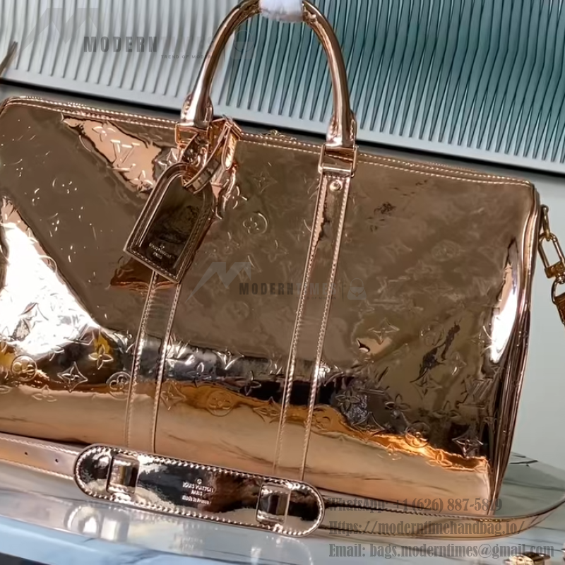Louis Vuitton Keepall Bandoulière 45 M26463 Rose Gold / M26766 travel bag
