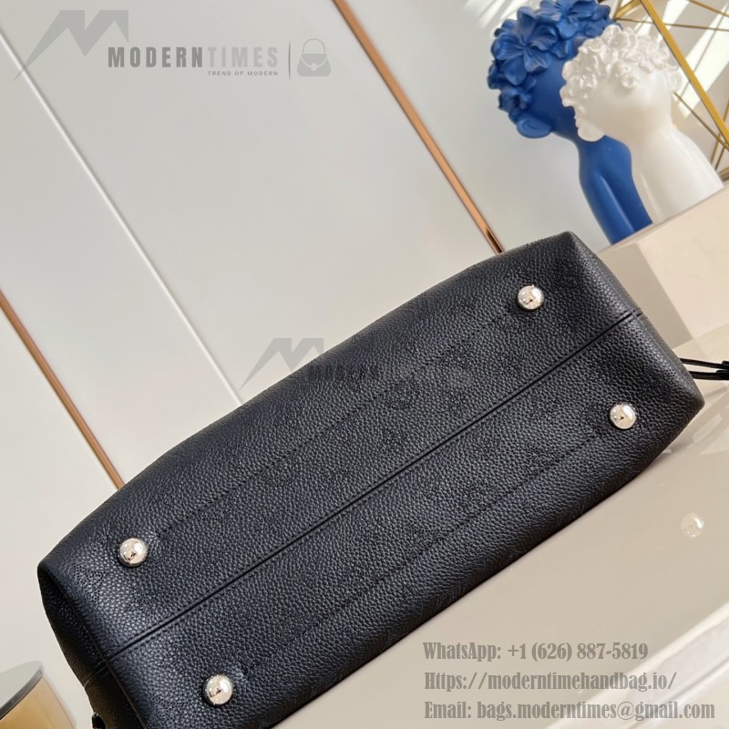 Louis Vuitton Mahina Boundless M13179 Light Coffee Black Leather Replica Tote