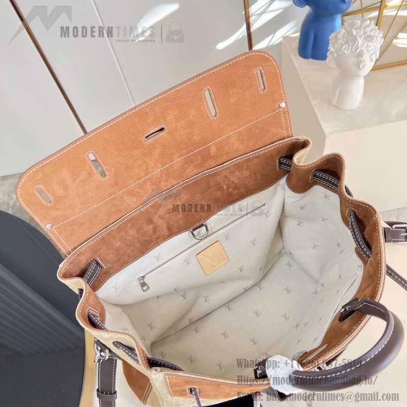 Louis Vuitton Steamer 40 M26019 Workwear Collection Suede Leather Replica Handbag