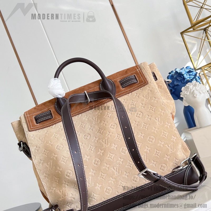 Louis Vuitton Steamer 40 M26019 Workwear Collection Suede Leather Replica Handbag